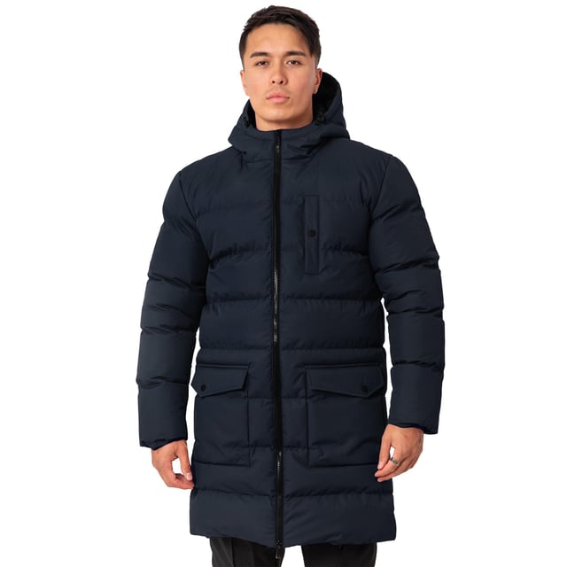 Soulstar Men's AG04 Longline Padded Puffer Jacket