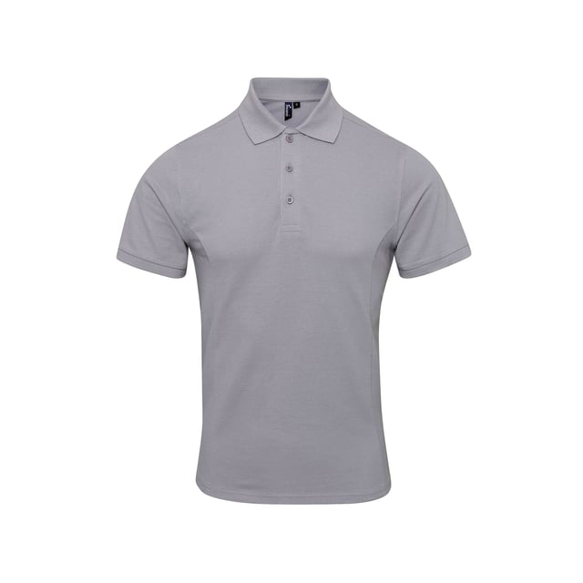 Premier Herren Coolchecker Plus Pique Polo mit CoolPlus (Silber)
