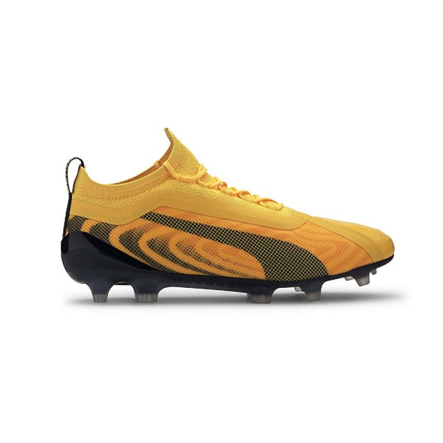 Puma One FG/AG Mens Yellow Football Boots - Main Image
