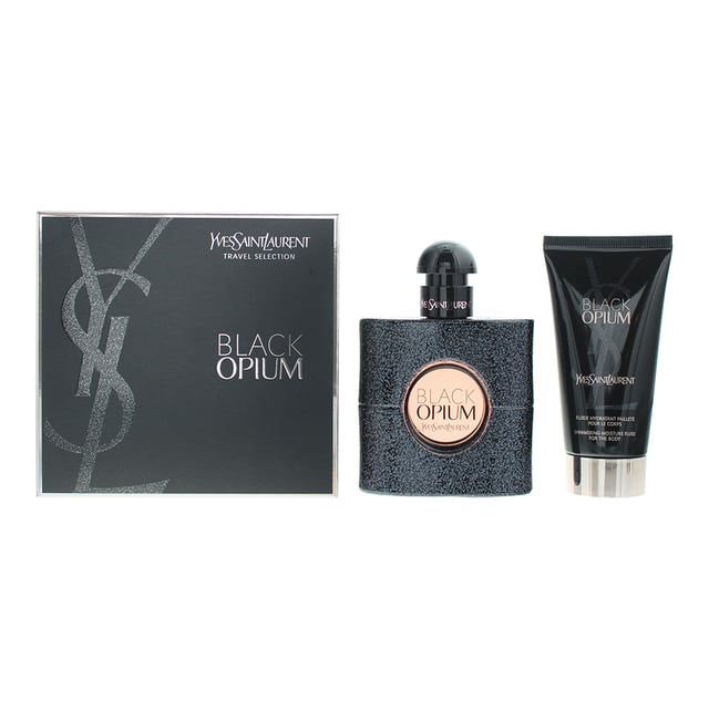Yves Saint Laurent Black Opium Eau De Parfum 50ml + Body Lotion 50ml Gift Set
