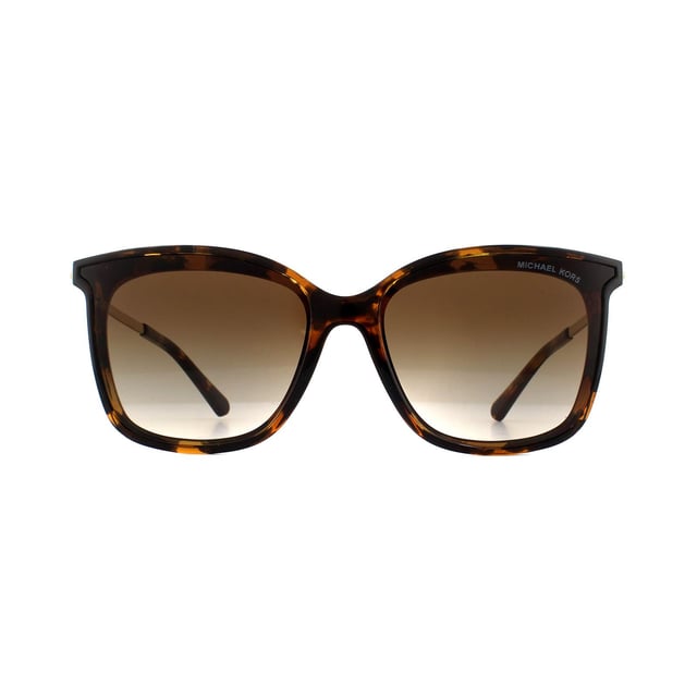 Michael Kors Square Womens Dark Tortoise Smoke Gradient Sunglasses