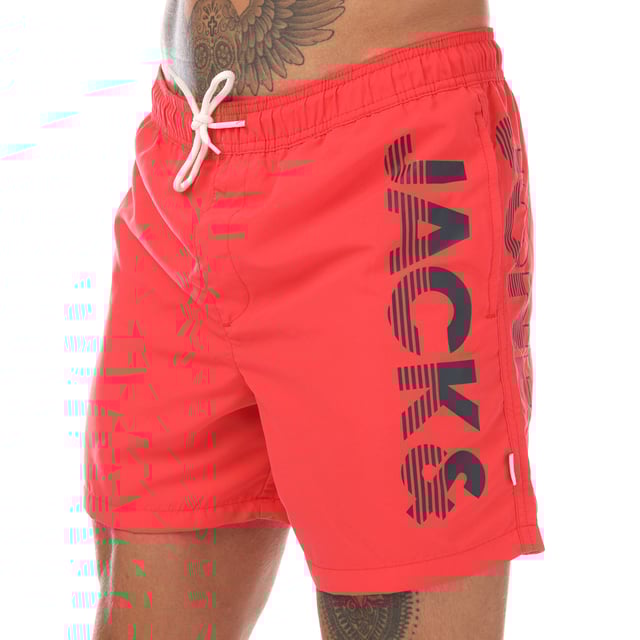 Jack Jones Tnaxos Jjcargo Swim Akm Black - Maillots De Bain Pour Hommes