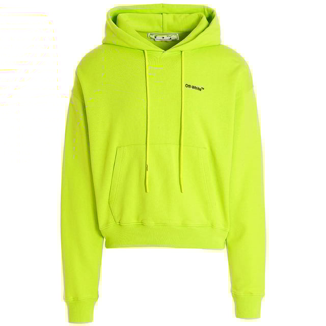 Off-White Caravaggio Arrow Over Lime Green Hoodie