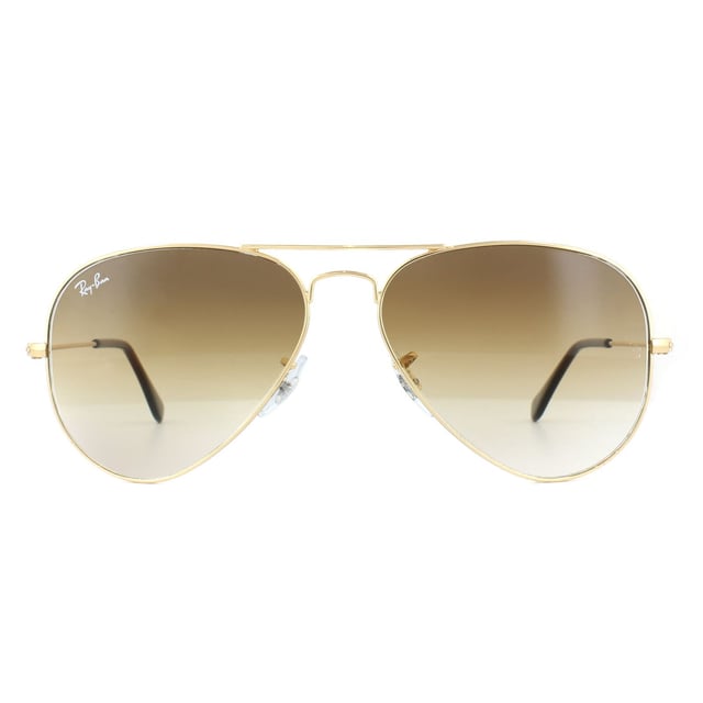 Ray-Ban Sonnenbrille Aviator 3025 001/51 Gold Brauner Farbton