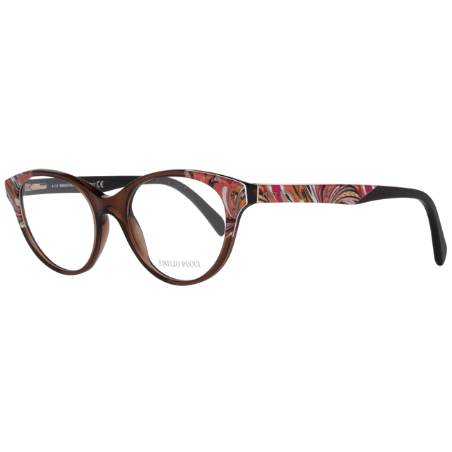 Emilio Pucci Marron Lunettes de vue pour femmes