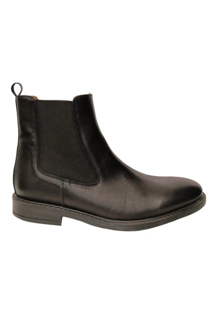 Herren-Chelsea-Stiefel Farbe schwarz