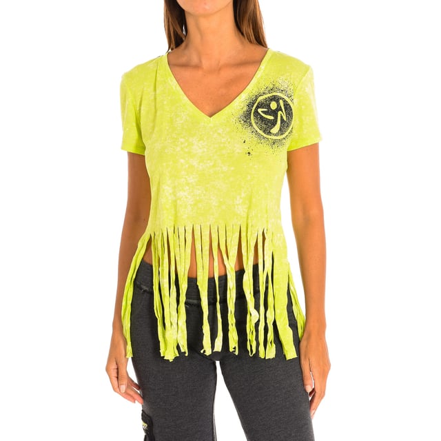 Deaviya Sportief dames T-shirt met V-hals en korte mouwen sport T-shirt voor de zomer, fitness t-shirt voor dames, yoga T-shirt, zwart en groen, S Deaviya Sportief dames T-shirt met V-hals en korte mouwen sport T-shirt voor de zomer, fitness t-shirt voor dames, yoga T-shirt, zwart en groen, S