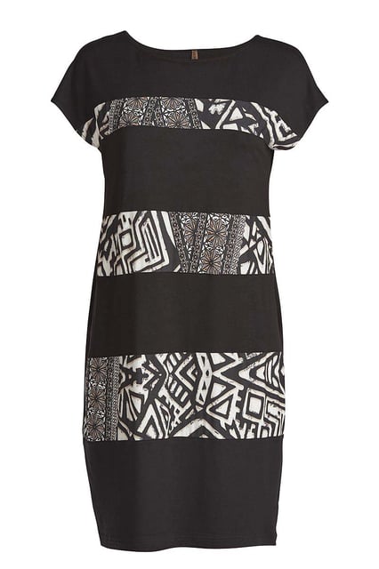 Gerades Kleid mit Druckdetail