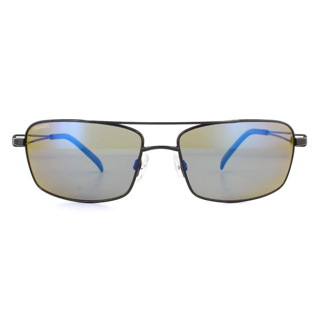 Serengeti Sonnenbrille Dante 8458 Shiny Black Pearl Mineral Polarized 555nm Blau