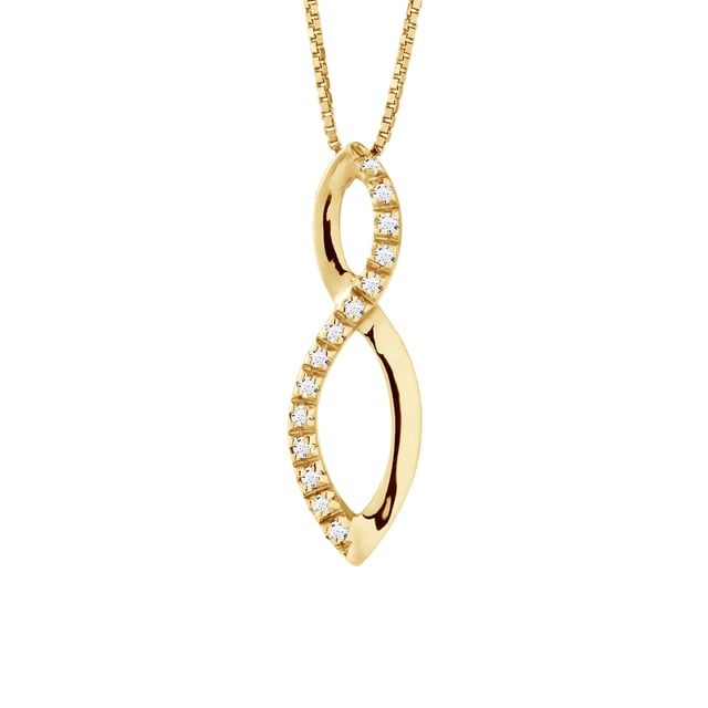 DIADEMA - Halskette mit Diamanten - Gelbgold