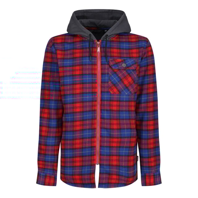 Regatta Mens Tactical Siege Checked Jacket (Klassisches Rot)