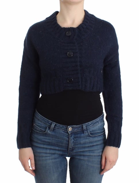 John Galliano Cardigan cropped bleu pour femme