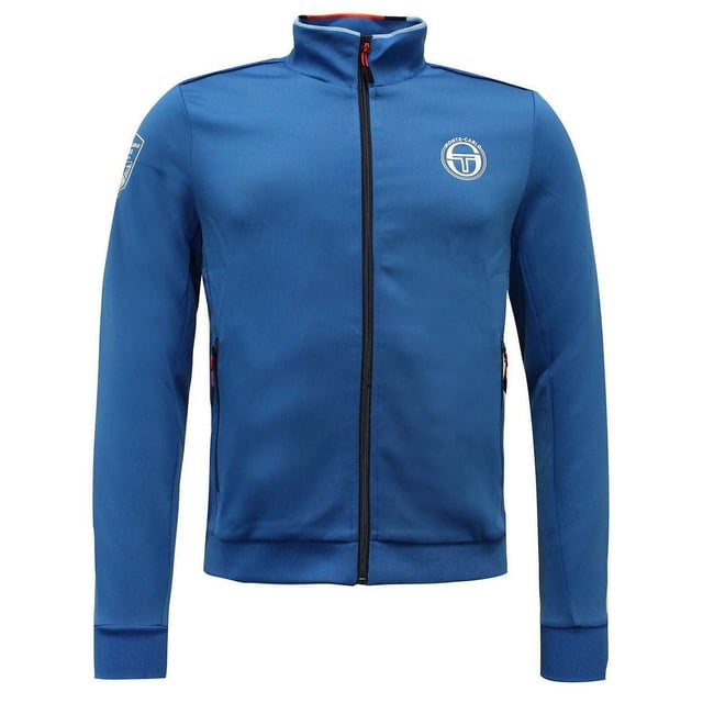 Sergio Tacchini Long Sleeve Zip Up Blue Mens Ionas Track Jacket