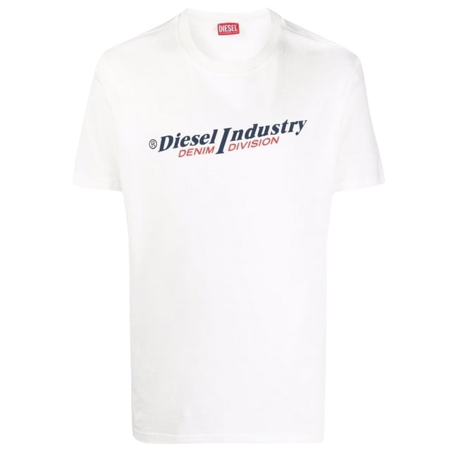 Diesel Industry Denim Division Logo White T-Shirt