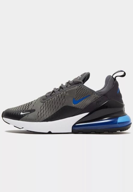 Nike Air Max 270 Trainers, Iron Grey / Game Royal Black