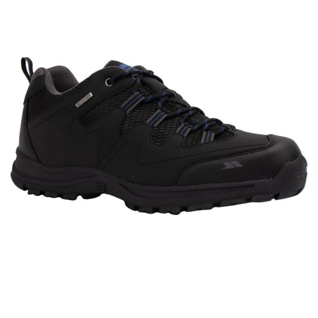 Trespass Herren Finley nieder geschnittener Wanderschuh (Schwarz/Blau)