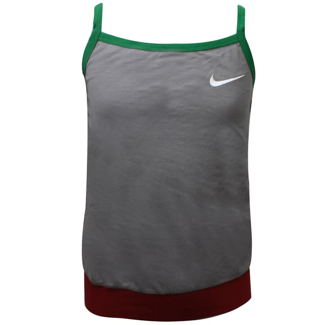 Nike Girls Tanktop Casual Color Block Vest Branded Tee Grey 412413 009