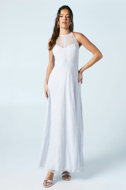 chinese dress ladies Oasis Strapless Maxi Dress - Storm