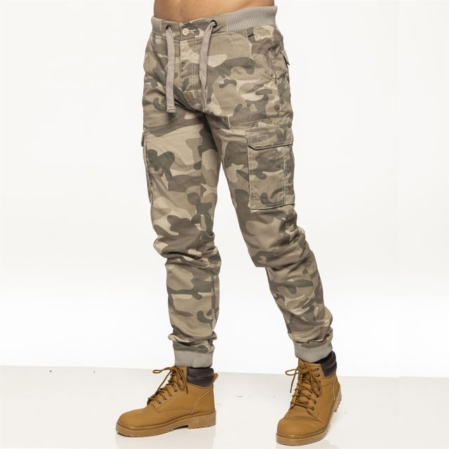 Jogger Pantalon Camuflado Beige Pantalon Militar Pants
