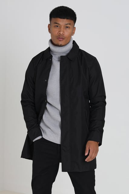 JOHNSTON & MURPHY ブラックレザーコート M ジョンストンアンドマーフィー | STORES