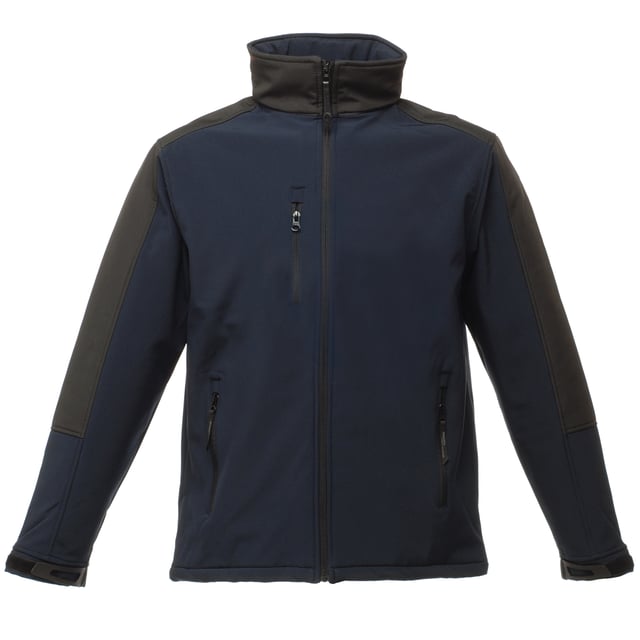 Regatta Herren Hydroforce 3-Lagen-Softshell-Jacke (winddicht, wasserabweisend und atmungsaktiv) (Navy/Schwarz)