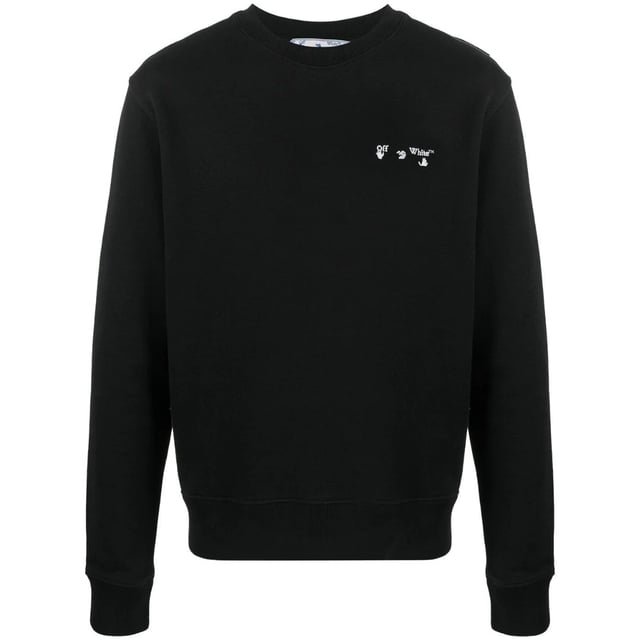 Off-White OW Logo Slim Fit Black Sweatshirt