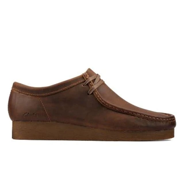 Clarks Wallabee Beeswax Hombre Botas Marrón