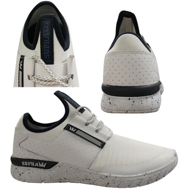 Supra Flow Run Pee -up Herren Casual Running Trainer White 008021 135 Q1