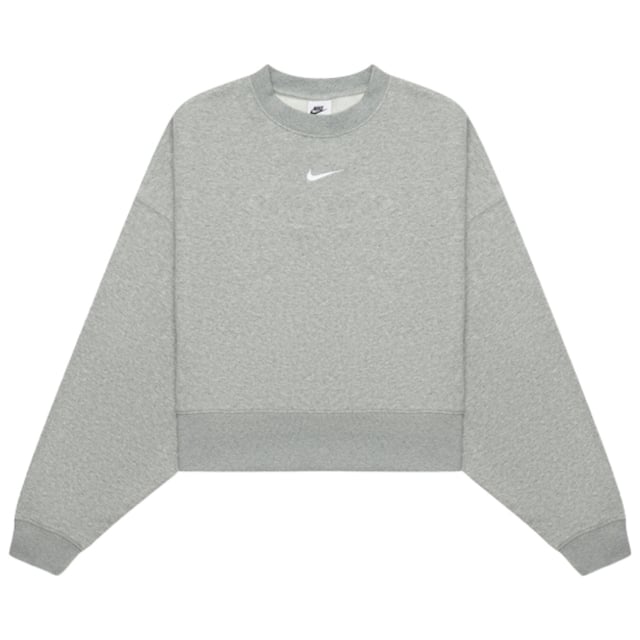 Nike Sweatshirt mit kleinem Swoosh-Logo in Grau