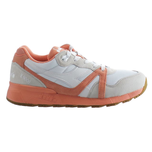 Diadora N9000 III Mens White/Peach Trainers