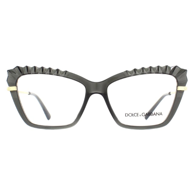Dolce Gabbana Cat Eye Transparent Grey Womens Glasses Frames