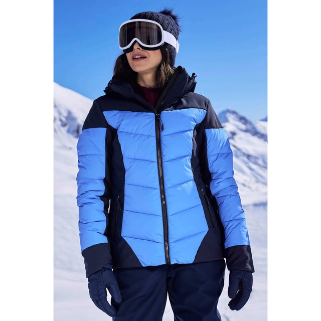 Mountain Warehouse Womens/Ladies Resort RECCO Padded Ski Jacket (Navy)