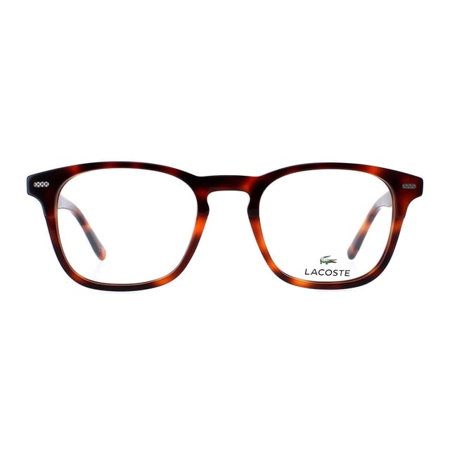 Lacoste Square Unisex-Brille Braun Havanna