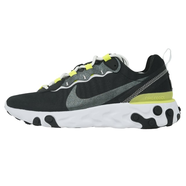 Nike React Element 55 SE Lace-Up Black Synthetic Womens Trainers