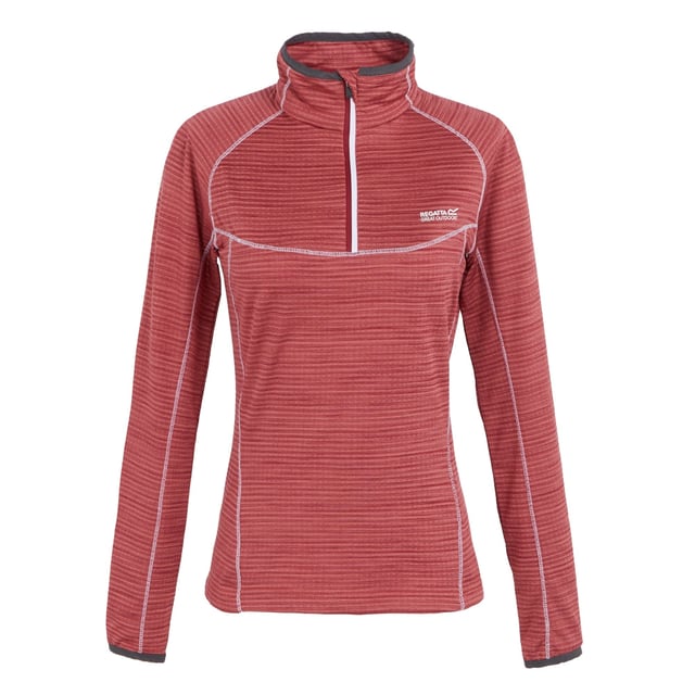 Regatta Womens/Ladies Yonder II Half Zip Fleece Top (Rumba Red)