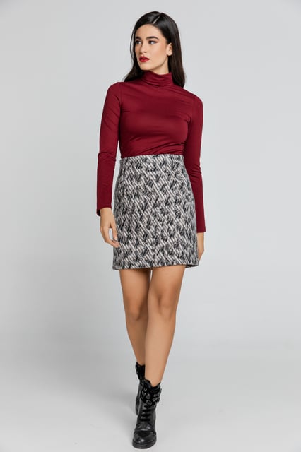 Minirock aus Wollmischung von Conquista