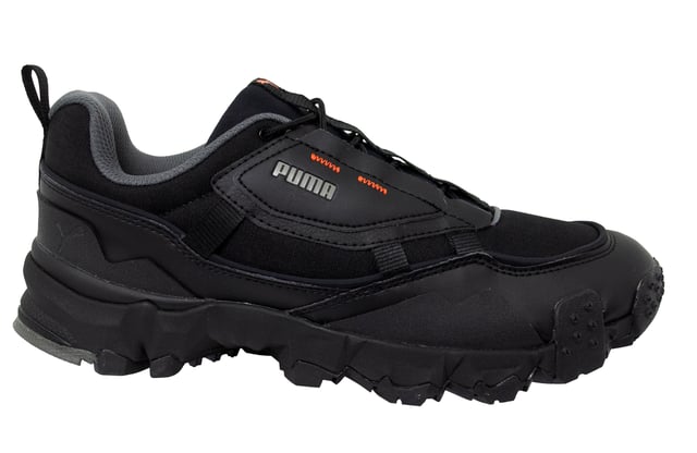 Puma Trailfox Overland MTS Grid Black Low Lace Up Mens Trainers