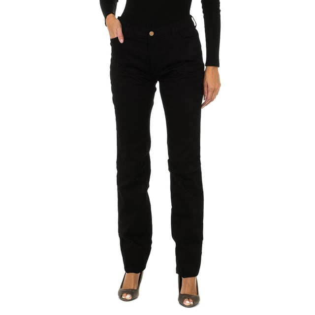 Lange Hose aus Stretchgewebe 6Y5J85-5DXIZ Frau