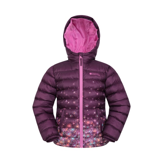 Mountain Warehouse Childrens/Kids Seasons Dandelions Padded Jacket (Purple)