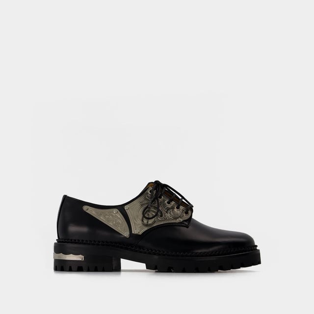 Derbies en Cuir Noir
