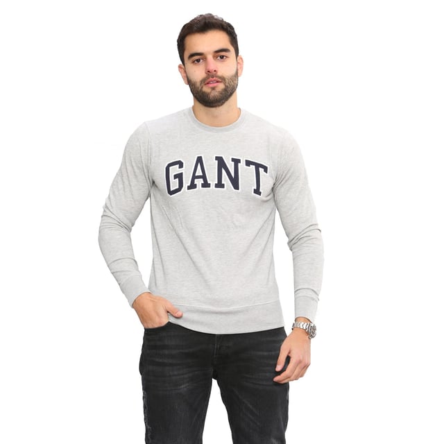 Herren Pullover Sweatshirt Gant Outline
