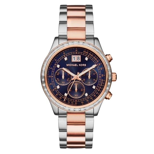 Michael Kors Damenuhr Rosegold Silber Christ Uhren Michael Kors
