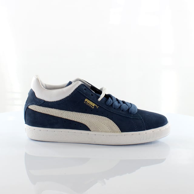 Puma Stepper Classic Blue Wildleder Leder Herren Trainer 355130 04
