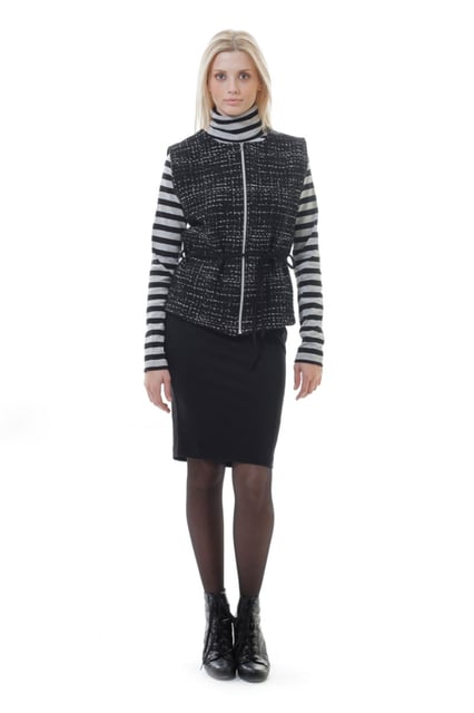 Krawattenweste in Schwarz