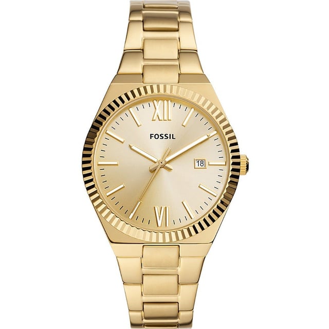 Fossil Scarlette Gold Damen Armbanduhr ES5299