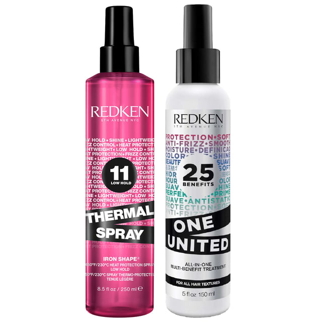 Redken Duo: Thermal Spray 250 ml + One United 150 ml - Heat Protectant ...