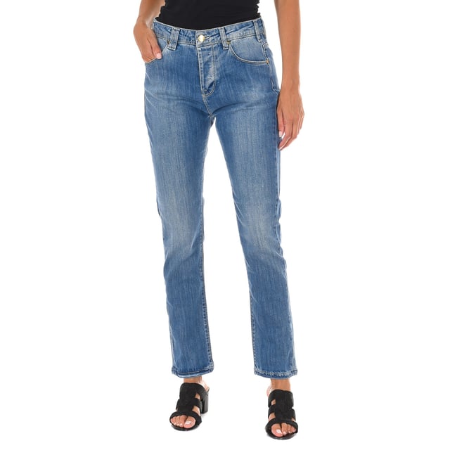 Worn-effect Jeans