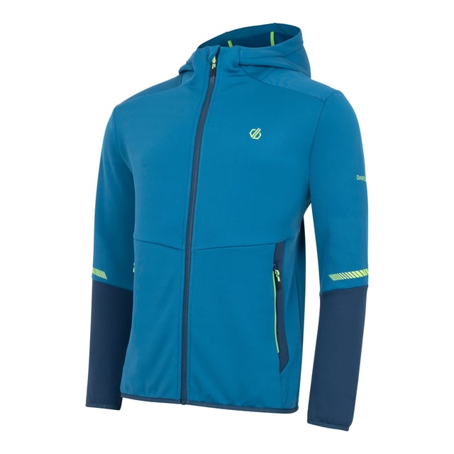 Fabric: Ilus Core Stretch. Design: Contrast, Logo. Pockets: 2 Side Pockets, Zip. Neckline: Hooded. Sleeve-Type: Long-Sleeved. Cuff: Stretch Binding. Hem: Stretch Binding. Fabric Technology: Anti-Bacterial, Antibacterial, Chemical Free, Heavyweight, Odour Control. Chin Guard, Inner Zip Guard. Sun Rating: UPF 50+. Sustainability: Made from Recycled Materials. Hood Features: Sew-On. XS: 36 in. S: 38 in. M: 40 in. L: 42 in. XL: 44 in. XXL: 48 in. 3XL: 51 in.