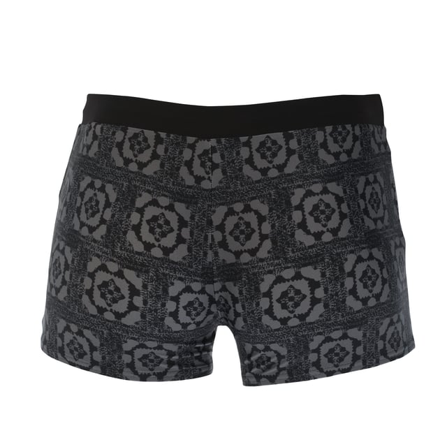Heren Speedo Valmilton Aquashort in zwartgrijs.- taille met koord.- Vormvast.- Monochrome abstracte palmbladerenprint.- Hogere chloorbestendigheid dan standaard zwemkledingstoffen - blijft langer als nieuw met CREORA® HighClo™.- Nylon garens in de EnduraFlex stof.- Body: 80% Polyamide, 20% Elastaan. Voering: 100% Polyester. Ref: 800303115749Let op: retourzendingen worden alleen geaccepteerd als het hygiënelabel nog aan het product bevestigd is.
