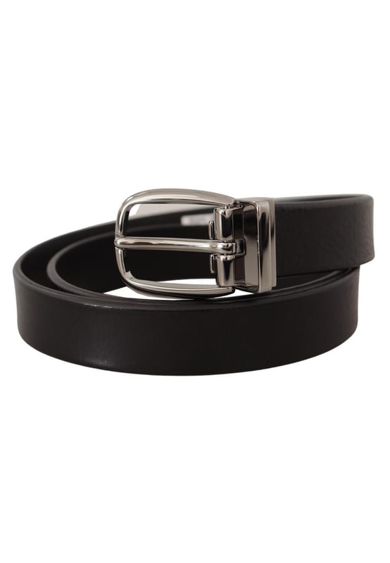 100% Authentic Dolce & Gabbana belt
  Made of Quality leather
  Metal buckle closure
  Unique eye-catching design
  Black color
  Width: 2.5 cm
  Made in Italy
  Tag size: 80 cm / 32 inch
  Suitable for men
Material: Leather